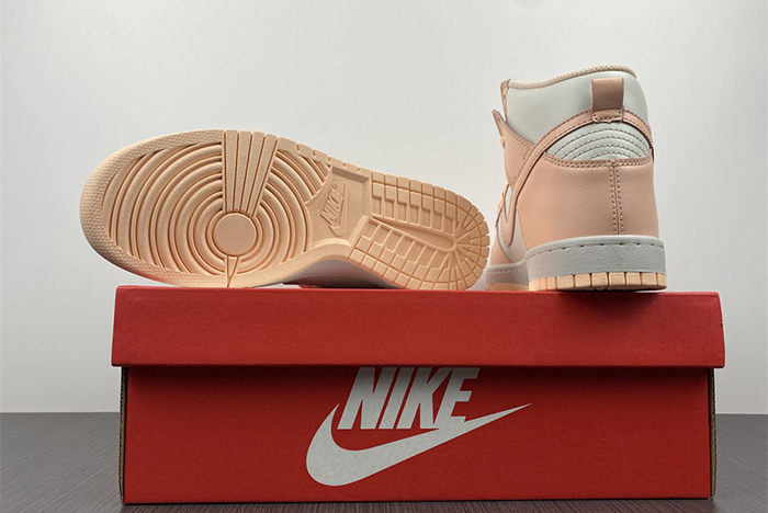 nike dunk high sail crimson tint - dd1869-104