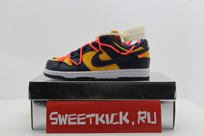 nike dunk low off-white michigan - ct0856-700