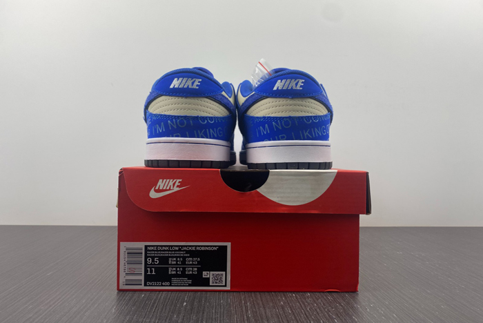 nike dunk low “jackie robinson”  dv2122-400