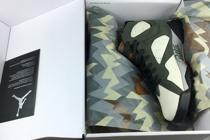 patta air jordan 7 icicle at3375-100